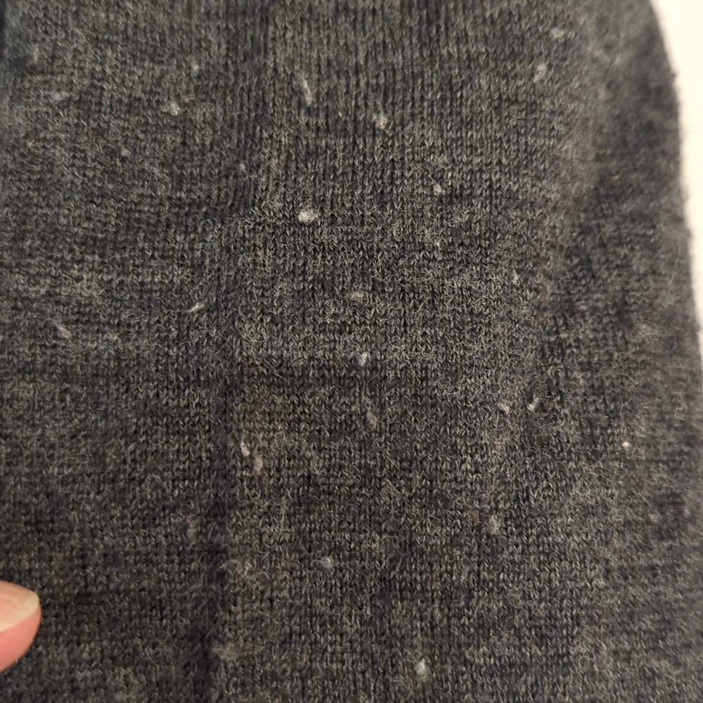 Soft Grey Marino Wool Turtle Neck Sweater - Picture 3 of 8